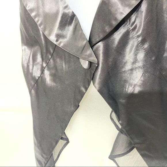 Anthropologie RYU one button satin vest lapel NEW - Picture 3 of 16